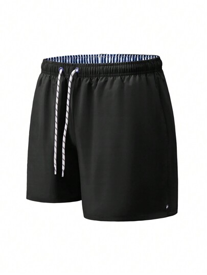 Manfinity KASUA Guys Drawstring Waist Windbreaker Swim Trunks