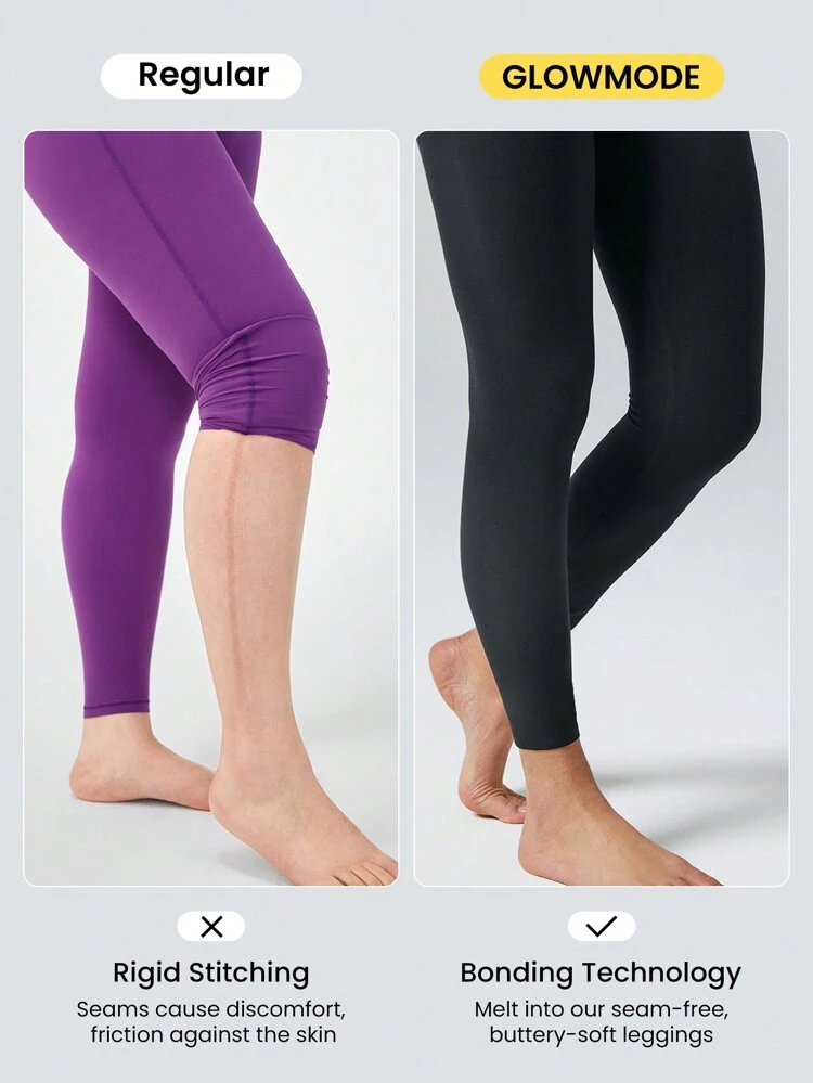 24" FeatherFit™ Keep It Classic Seam-Free High Waist Long-Lasting Comfort Back Pocket Leggings Low Impact Yoga Pilates Gym Spring Summer