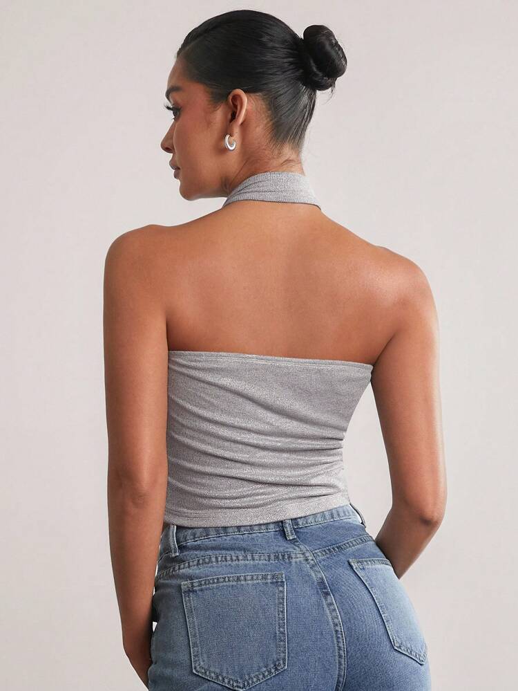 Versatile Two-Way Wear Halter And Tube Top