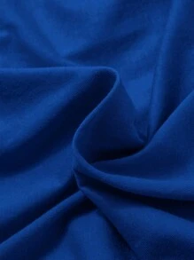 SHEIN 3入組青少年男孩松身型休閒短袖上衣，英文字母印花，多件套裝 - 寶藍色 - 查看 8