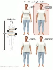 INAWLY Solid Color Round Neck Casual Short Sleeve T-Shirt - Baby Pink - View 6