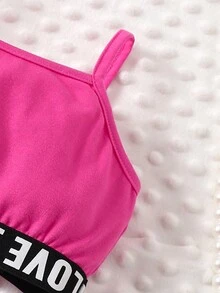 Conjunto de ropa informal de 3 piezas para bebé niña que incluye camiseta sin mangas, pantalones cortos y chaqueta