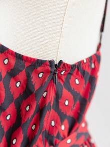 Soleia Plus Size Women's  Music Festival Positioning Cinched Waist Strap Sleeveless Wide Leg Loose Jumpsuit, Summer