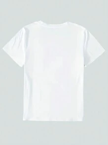 INAWLY Women Cherry Print Round Neck Short Sleeves Casual T-Shirt For Summer Graphic Tees Women Tops