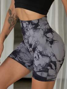 SHEIN Sport Studio 3pcs Women's Solid Color Printed Simple Casual Sports ShortsWomen Sweat Shorts, Gym Short, Biker Short