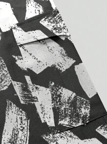 Zolique Áo liền quần ống đứng không tay in họa tiết toàn thân mùa hè cho nữ - màu đen - Xem 4