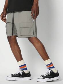 SUMWON Ripstop Cargo Detail Short - Light Grey - View 2