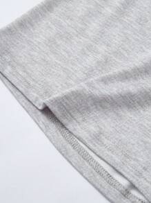 Teenage Boys' White Chain Short Sleeve Top And Shorts Set, Casual Home Outfit - Multicolor - View 6