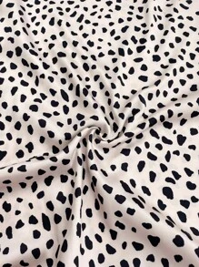 Elenzga Plus Size Printed Casual Daily Wear Skirt