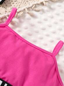 Conjunto de ropa informal de 3 piezas para bebé niña que incluye camiseta sin mangas, pantalones cortos y chaqueta