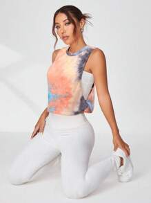 SHEIN Sport Gameset Women's Plain Simple Breathable Soft Sport T-Shirt For Daily Wearworkout Tank Top