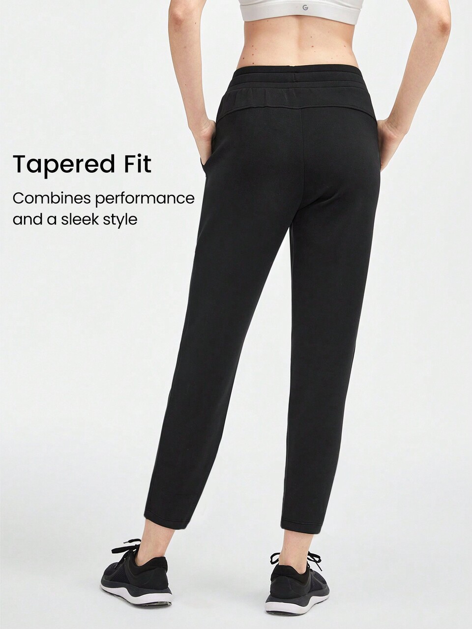 Pantalone con coulisse in Modal a tasche conici, casual quotidiano