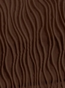 SHEIN VCAY 度假風格女士質感棕色背心上衣，配有襯墊 - 棕色 - 查看 5