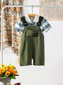 Tuta casual carina per neonati maschi, set di abiti estivi