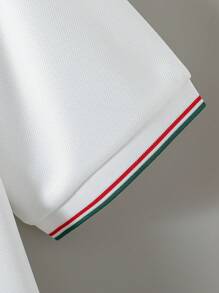 Vestido casual con cuello de polo blanco para adolescentes, apropiado para volver al colegio, vacaciones, verano y viajes