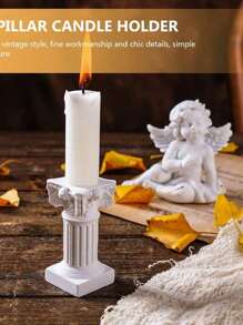 1 peça Mini Coluna Romana/Coluna Grega, Enfeite de Natal, Decoração de Escultura e Arquitetura Grega, Para Decoração de Mesa de Jantar de Casamento, Decoração de Arte em Resina para Micro Paisagem e Jardim - Multicolorido - Visão 2