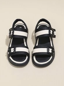 Girls' Simple Casual Flat Sandals For Summer