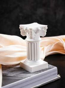1 peça Mini Coluna Romana/Coluna Grega, Enfeite de Natal, Decoração de Escultura e Arquitetura Grega, Para Decoração de Mesa de Jantar de Casamento, Decoração de Arte em Resina para Micro Paisagem e Jardim - Multicolorido - Visão 7
