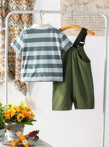Tuta casual carina per neonati maschi, set di abiti estivi