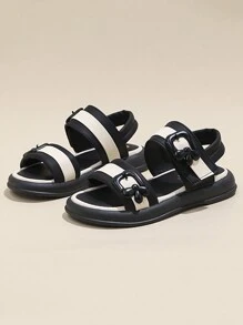 Girls' Simple Casual Flat Sandals For Summer