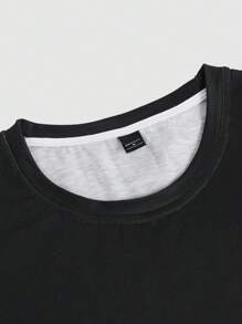 Manfinity Homme 男士夏季漸層字母印花休閒圓領背心上衣