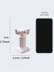 1 peça Mini Coluna Romana/Coluna Grega, Enfeite de Natal, Decoração de Escultura e Arquitetura Grega, Para Decoração de Mesa de Jantar de Casamento, Decoração de Arte em Resina para Micro Paisagem e Jardim - Multicolorido - Visão 4