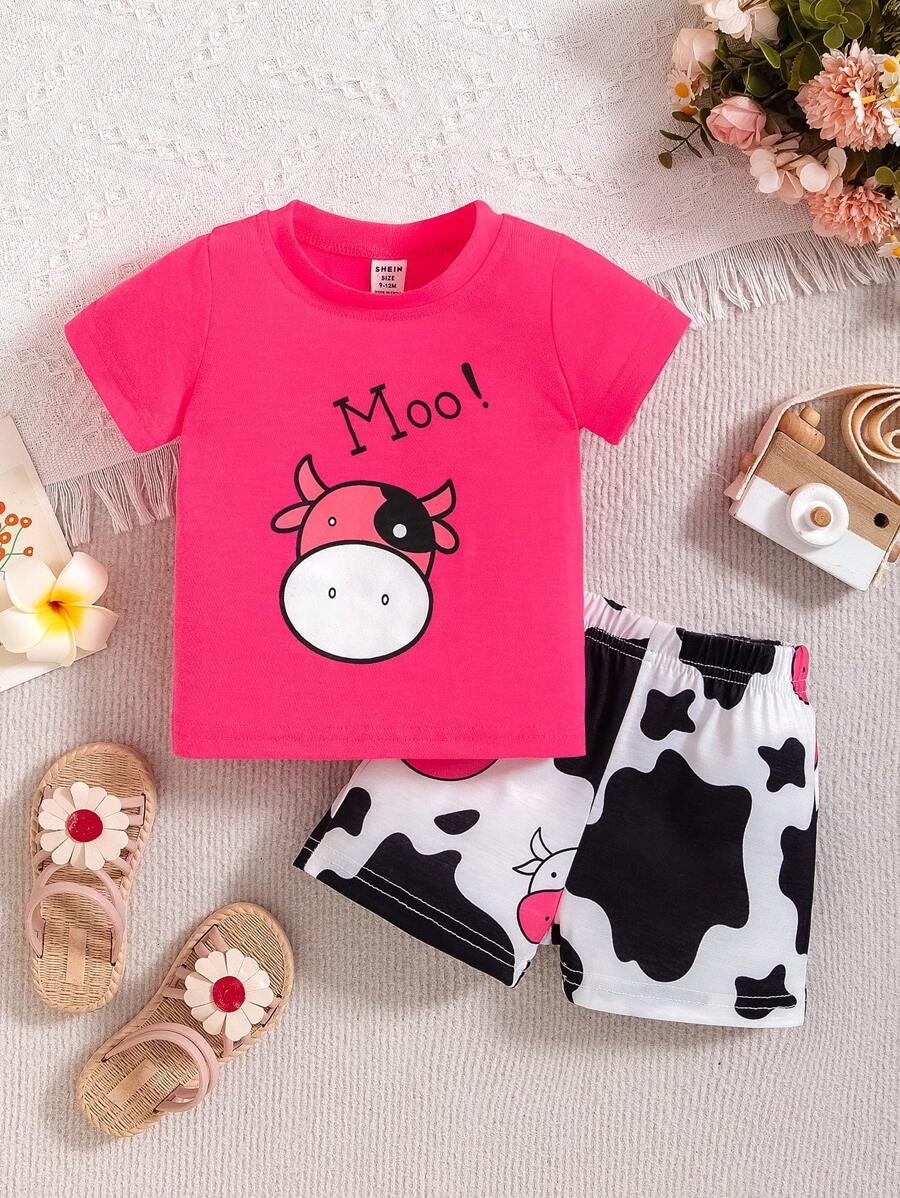 Conjunto Verano Niño Camiseta Shorts Algodón (3-7 Años) Ropa