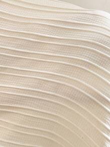 Breezaya Blouse à manches volantées de blocs de couleurs décontractée pour les vacances de grande taille