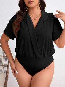SHEIN Frenchy Body casual y sencillo de talla grande de unicolor para el verano