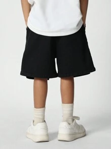 SUMWON Short vaquero con entrepierna caída para niñas preadolescentes