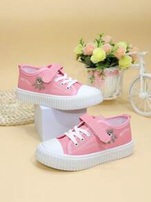 Zapatos de lona para niñas, nuevo estilo de ocio para niños, preadolescentes y adolescentes, zapatillas deportivas gruesas para niñas con suela