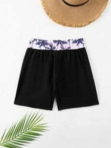 Women's Beach Pants (Random Print) Summer - Black - View 5