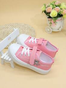 Zapatos de lona para niñas, nuevo estilo de ocio para niños, preadolescentes y adolescentes, zapatillas deportivas gruesas para niñas con suela