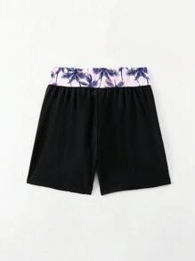 Women's Beach Pants (Random Print) Summer - Black - View 6