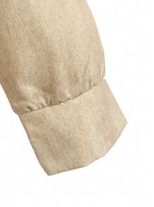 SHEIN Girls Back To School Casual Denim Effect & Solid Color Button Decor Contrast Stitching Shirt Dress, Street Fashion