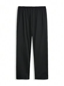 Manfinity Roghcode Pantalón diario sencillo y estampado con colores contrastantes para hombre - Rojo - Ver 2