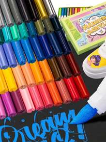 1 盒 48/60/84 色丙烯酸绘画笔，细头软头防水无味马克笔，适用于艺术绘画，48/60/84 色可选