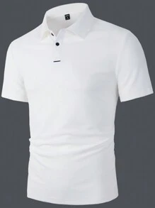 Manfinity Homme 男士撞色边饰 Polo 衫，适合打高尔夫