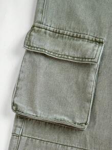 Nuevos vaqueros tejanos de estilo urbano y moderno para adolescentes, con efecto desgastado y lavado con bolsillos