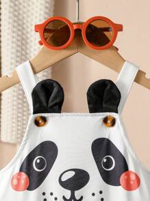 SHEIN Baby Boys' Casual Printed Jumpsuit, Cute - Multicolor - View 7