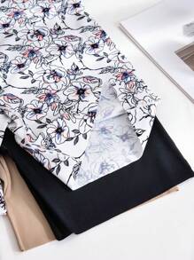 3pcs/Set Printed Seamless Boxer Briefs, Leisure Series - Multicolor - View 5