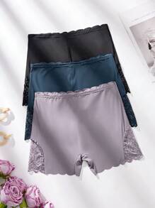3pcs Women's Seamless Flat Angle Panties Set - Multicolor - View 2