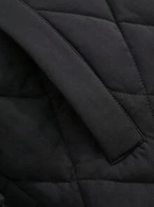 DAZY Women's Casual Colorblock Stand Collar Padded Coat, Winter ,Winter Women Clothes,Winter Coat Women