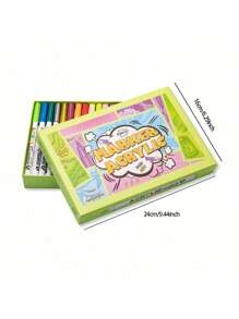 1 盒 48/60/84 色丙烯酸绘画笔，细头软头防水无味马克笔，适用于艺术绘画，48/60/84 色可选