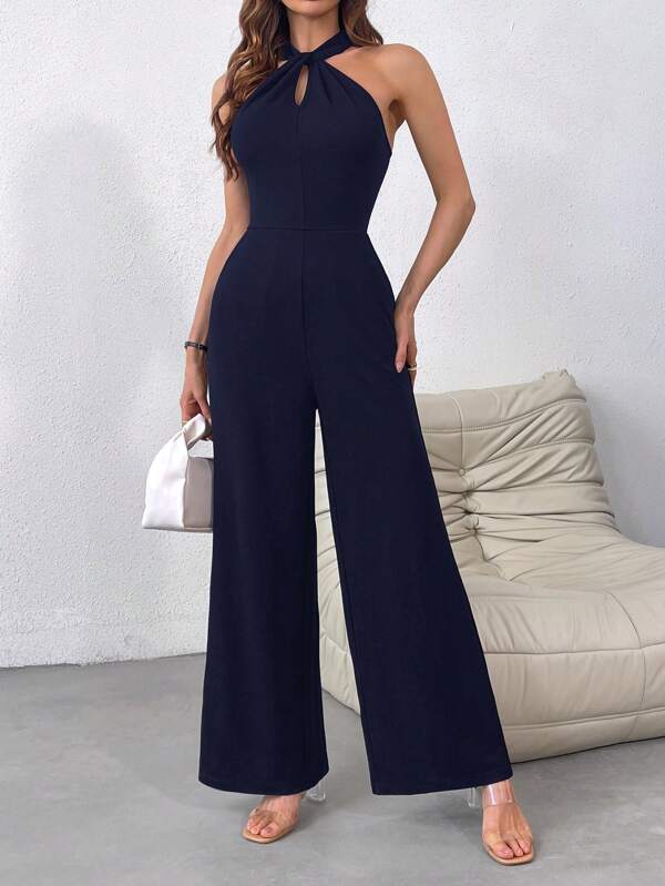 Firerie Women's Knitted Sleeveless Jumpsuit For Daily Wear
