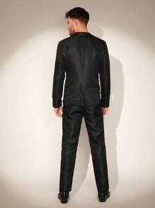 FeverCity Men's Digital Printed Human Body Pattern Long Sleeve Suit Set - Multicolor - View 2