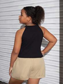 SHEIN Set Ukuran Besar Tween Girls - Hitam - View 2