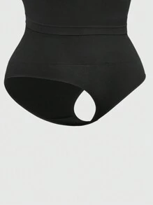 Komfortables Set aus elastischem Shapewear in einfacher, einfarbiger Ausführung für Frauen Große Größen