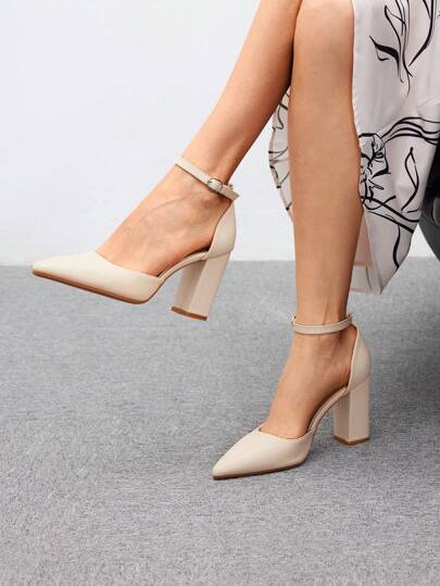 CUCCOO BIZCHIC Ladies' Plain & Simple High-Heeled Shoes, For Daily Wear Elegant Basics Business Casual Business Chic Spring Shoes Spring Break Easter