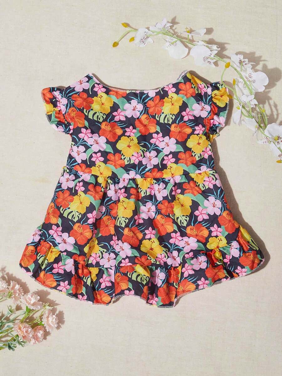 Whitebread Artist 1pc Pet Ditsy Floral Flower Dress, Valentine's Day - Multicolor - View 1
